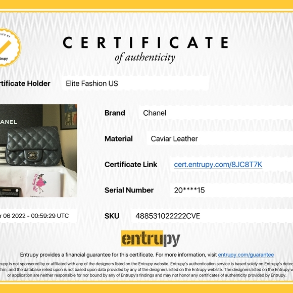 Chanel classic mini square iridescent grey bag - Picture 4 of 12